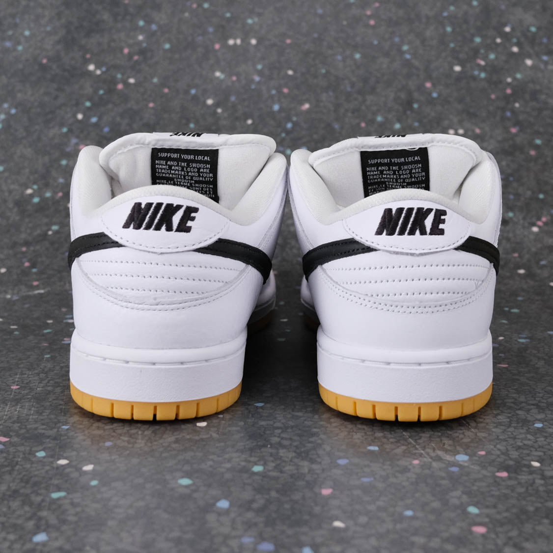 Nike SB Dunk Low Pro ISO - White/Black/Gum
