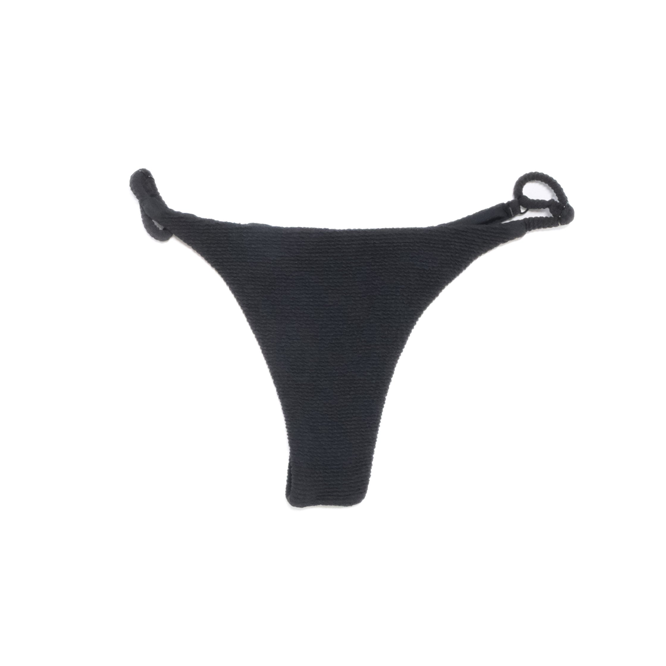 Womens Fat Script Highwire Bikini Bottom, Black