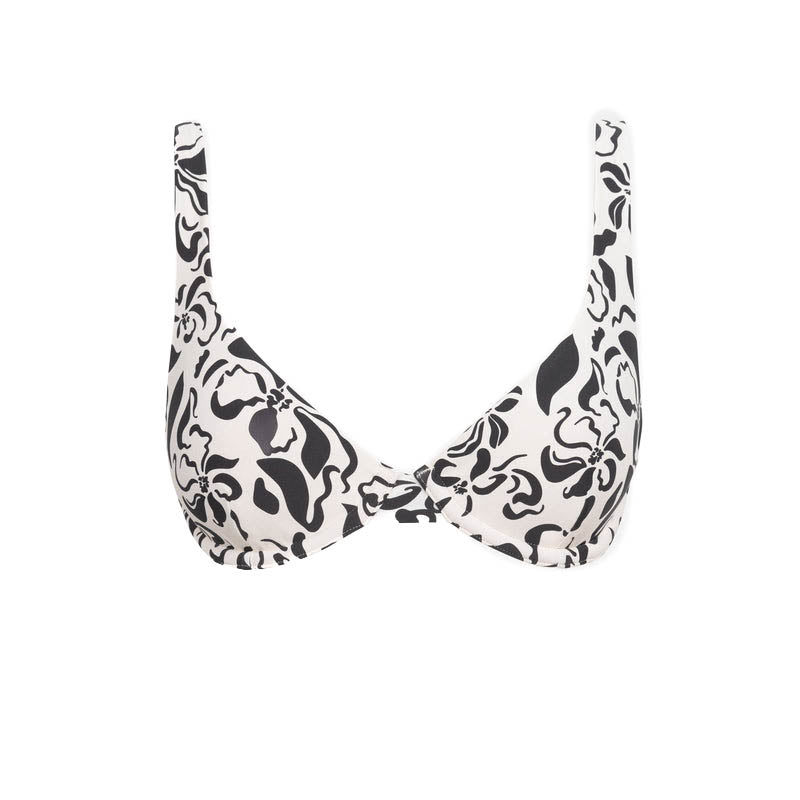 Womens Sundance Floral Underwire Top - Natural