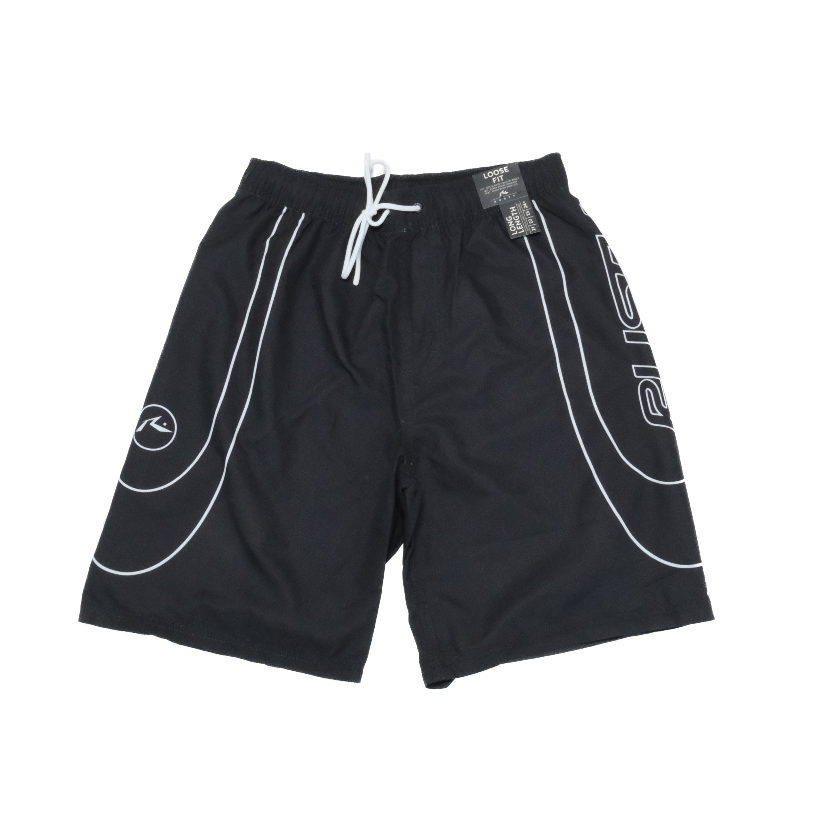 CHARGER ELASTIC WAIST BOARDSHORT - Black