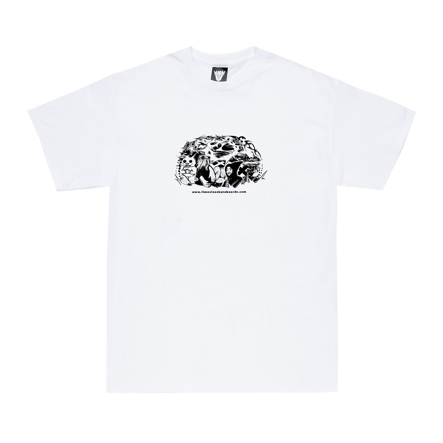 product image Brain Collage S/S Tee - White