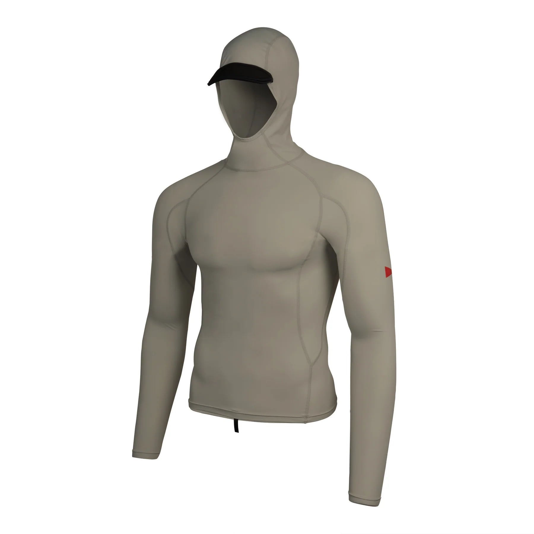 LONG SLEEVE HOODED RASHGUARD - Moss Grey