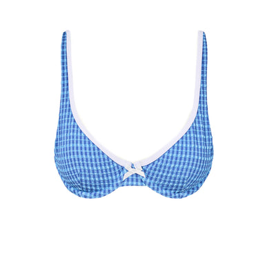 Rhythm - Womens Lola Check Underwire Top - Blue