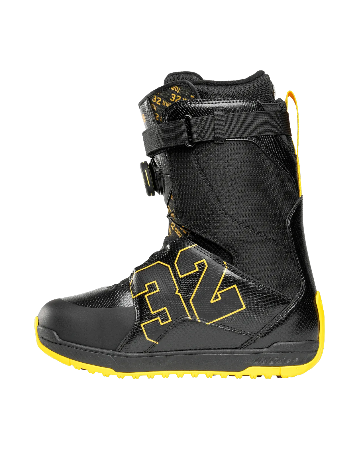 Lashed XLT Double BOA - Black/Yellow