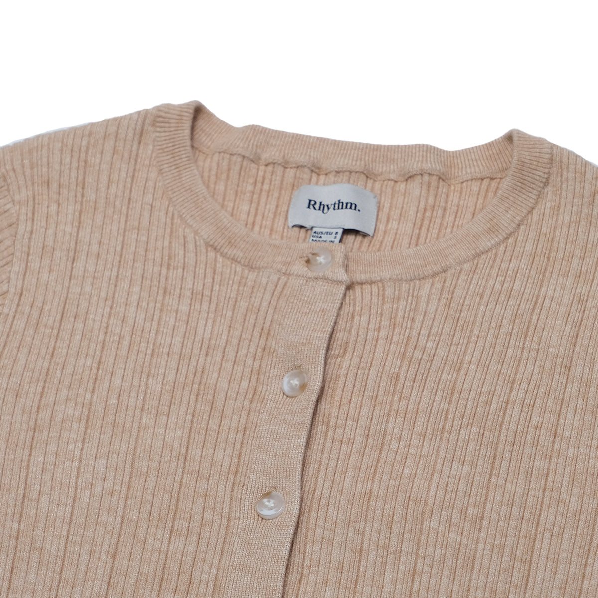 Womens Dana S/S Cardigan - Oat