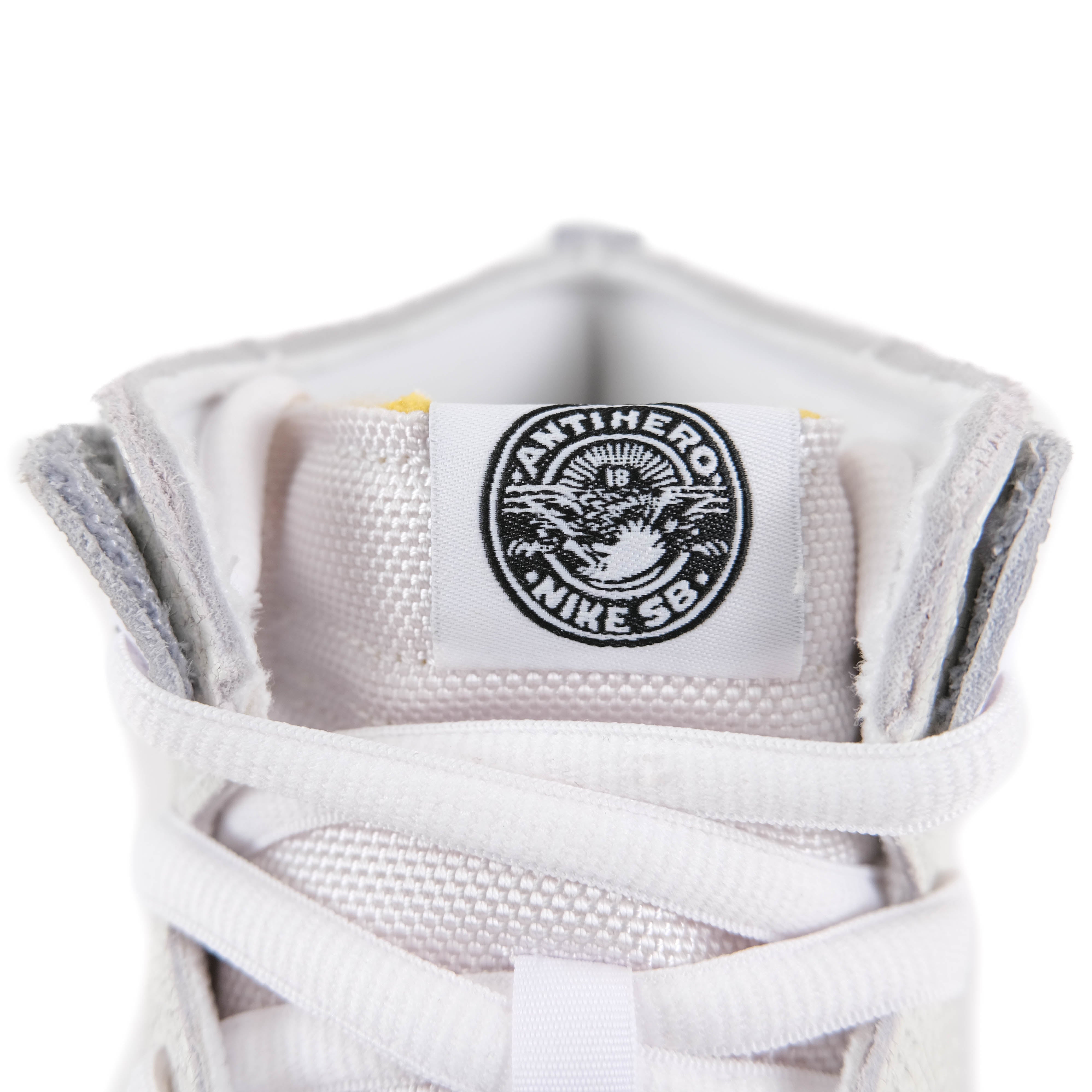 Nike SB Dunk High (Anti-Hero) - White/White-Black