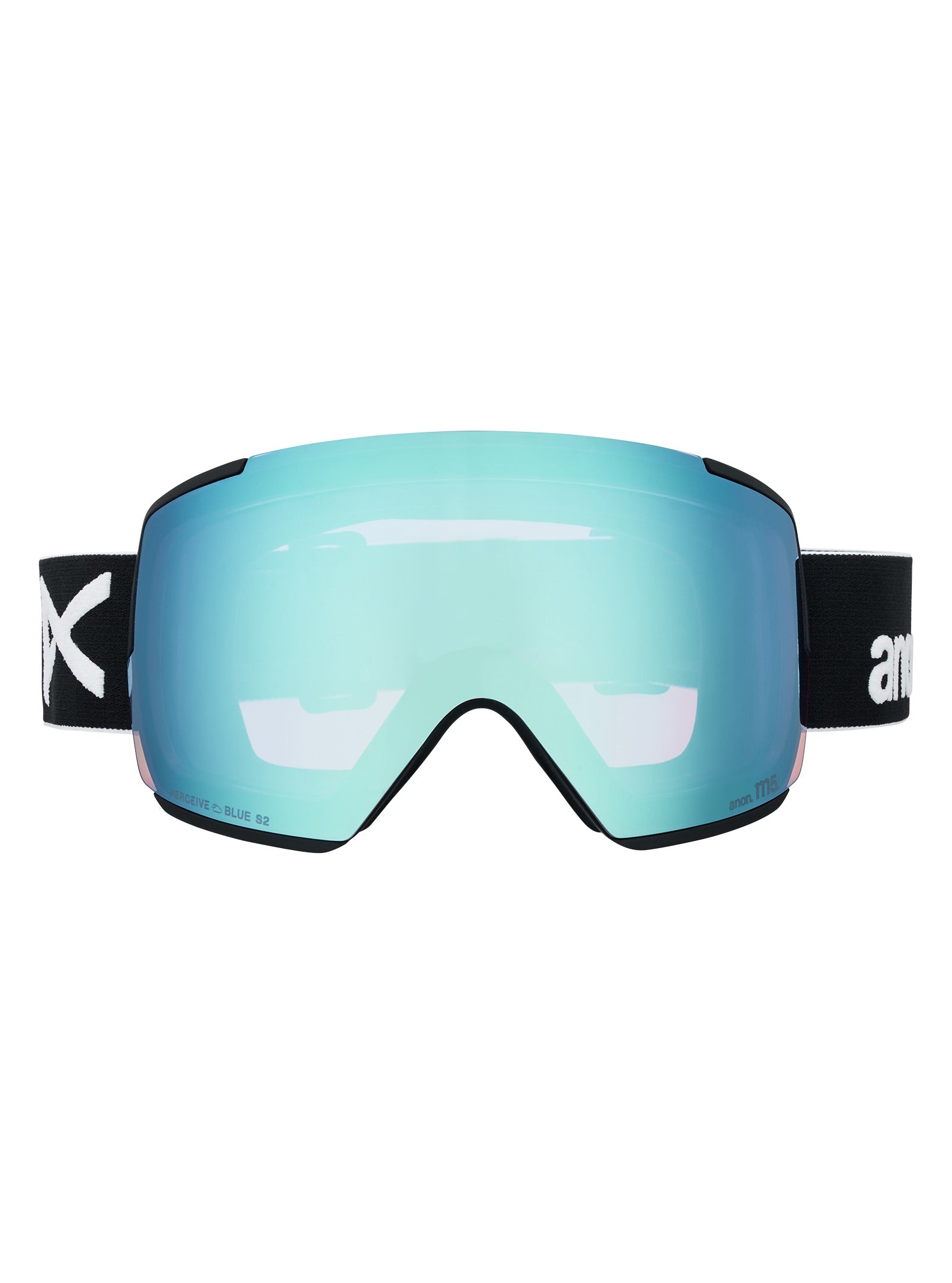 M5 Goggles + Bonus Lens + MFI Face Mask - Black/Perceive Variable Blue