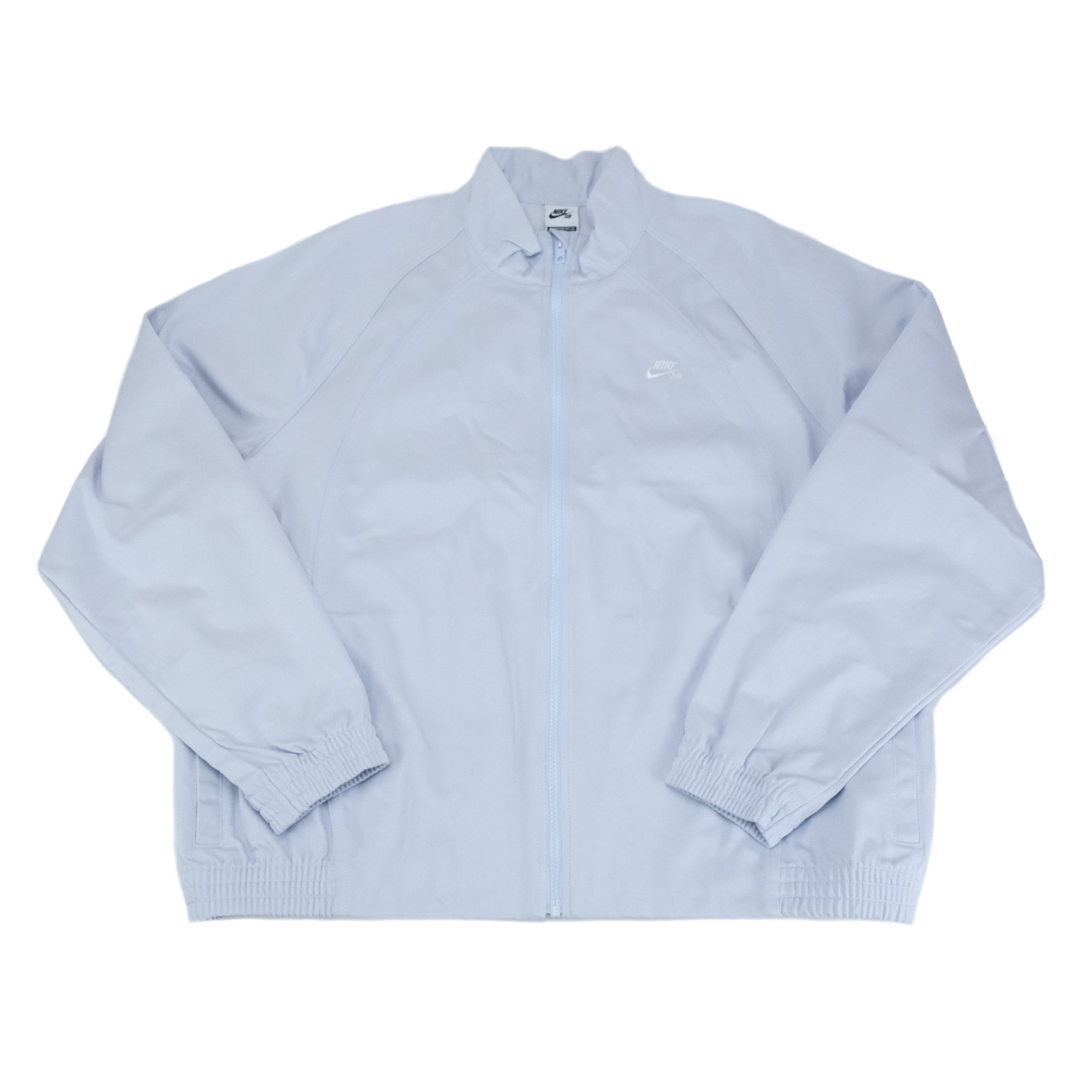 Denim Zip Track Jacket - Football Grey/White