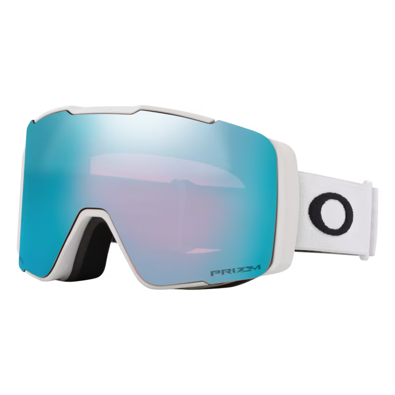 Line Miner Pro M - Matte White W/ Prizm Sapphire Iridium + Prizm Iced Iridium