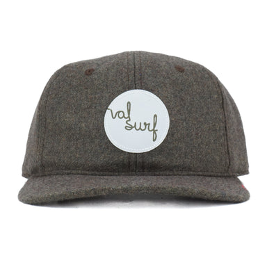 Val Surf - Fat Script in Circle Logo Hat - Moss