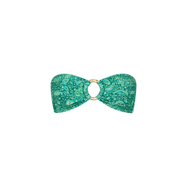 Kulani Kinis - Womens Strapless Bandeau Bikini Top - Emerald Aura