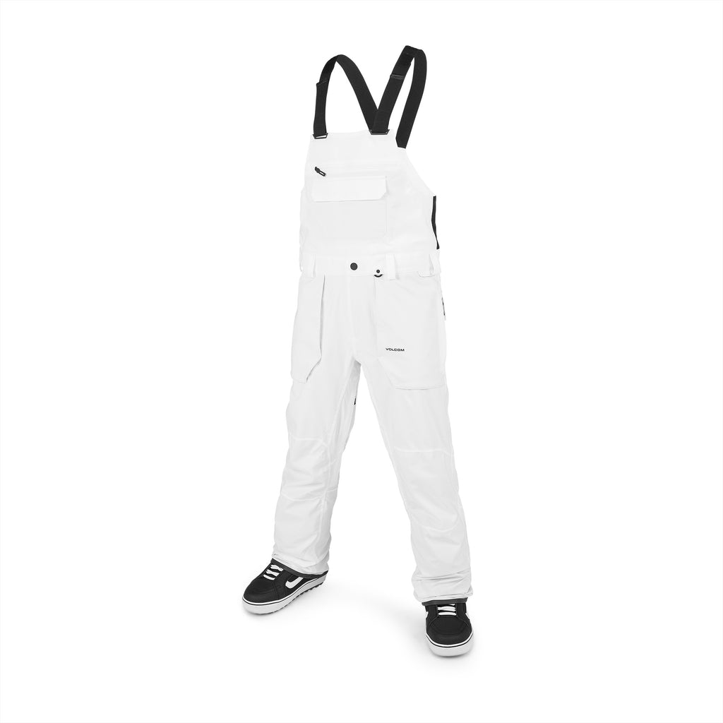 Roan Bib Overall, White — Val Surf