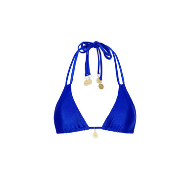 Kulani Kinis - Womens Halter Bralette Bikini Top - Blue Lagoon