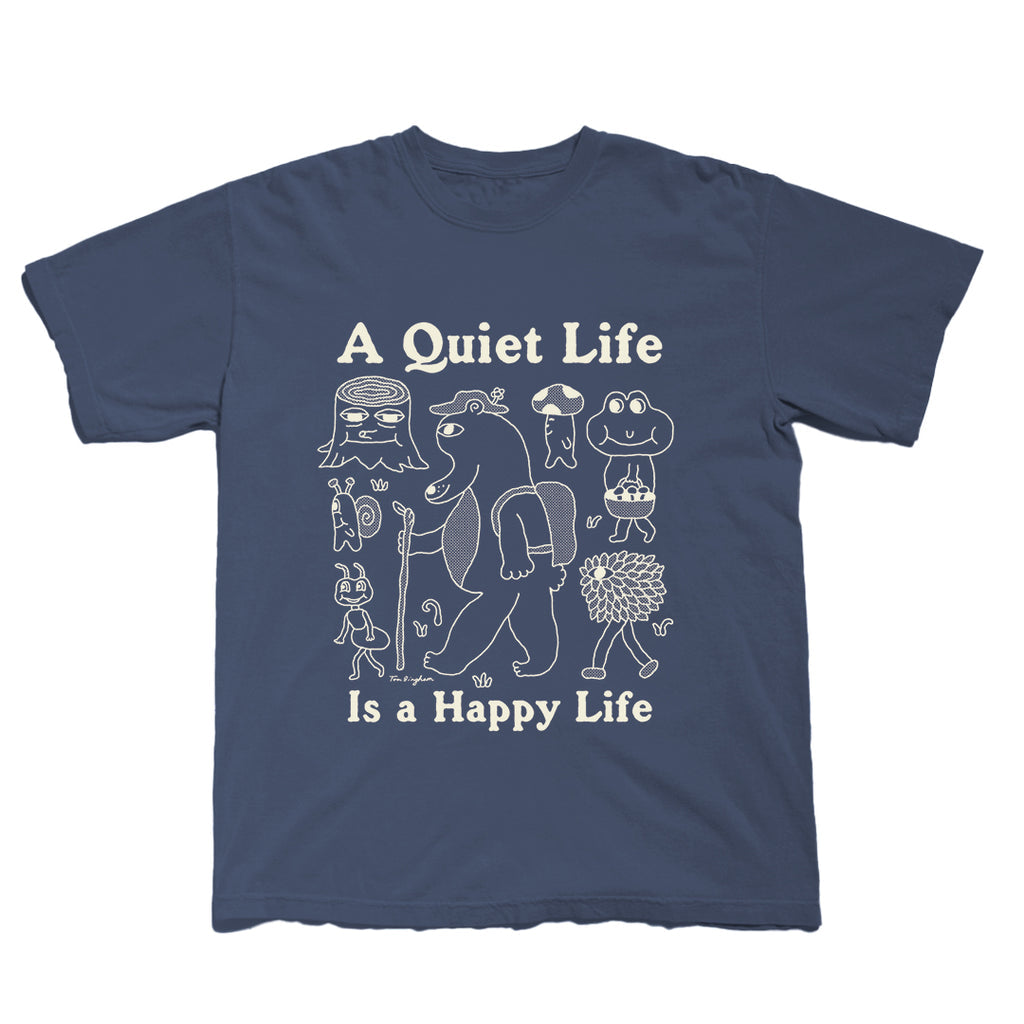 Happy Life S/S Tee - Navy