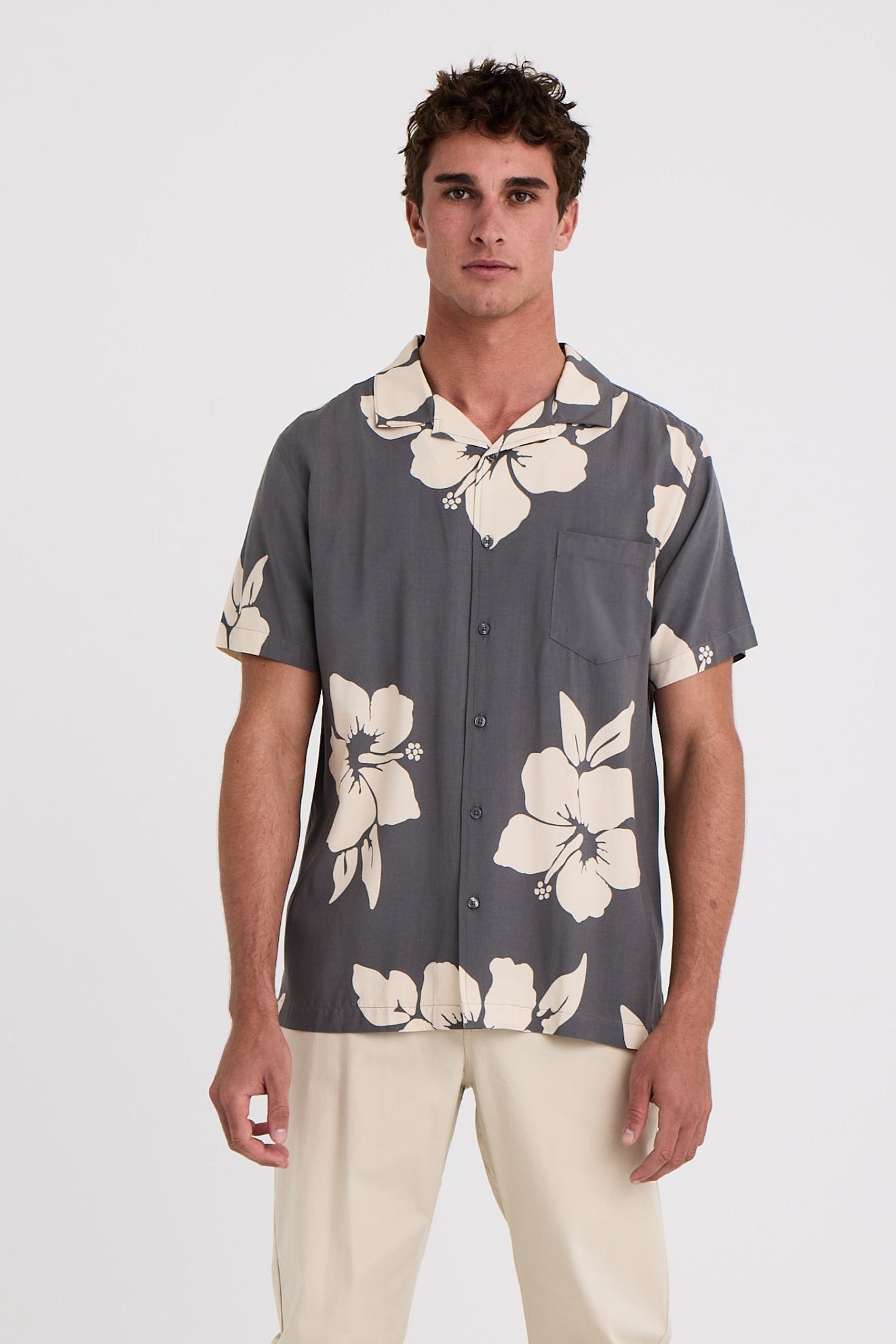 ALOHA SHIRT - Olive Aloha Camo