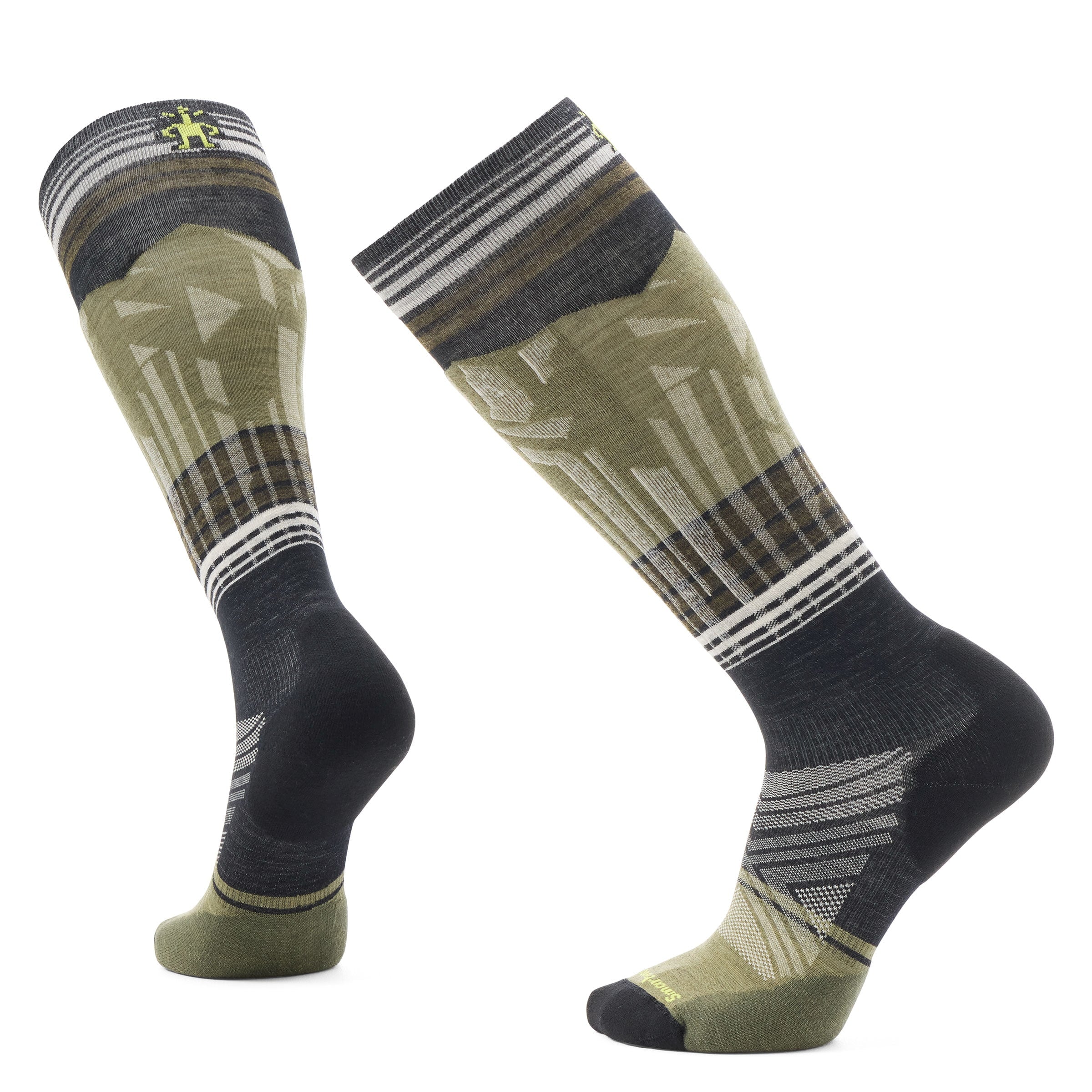 Ski Targeted Cushion Summit Shot OTC Socks - Black