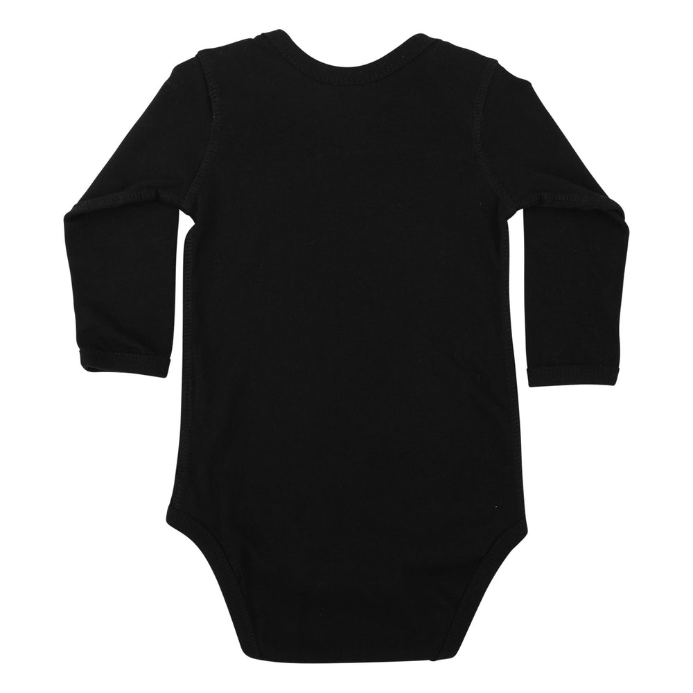 Solid Strip L/S One Piece Infant - Black