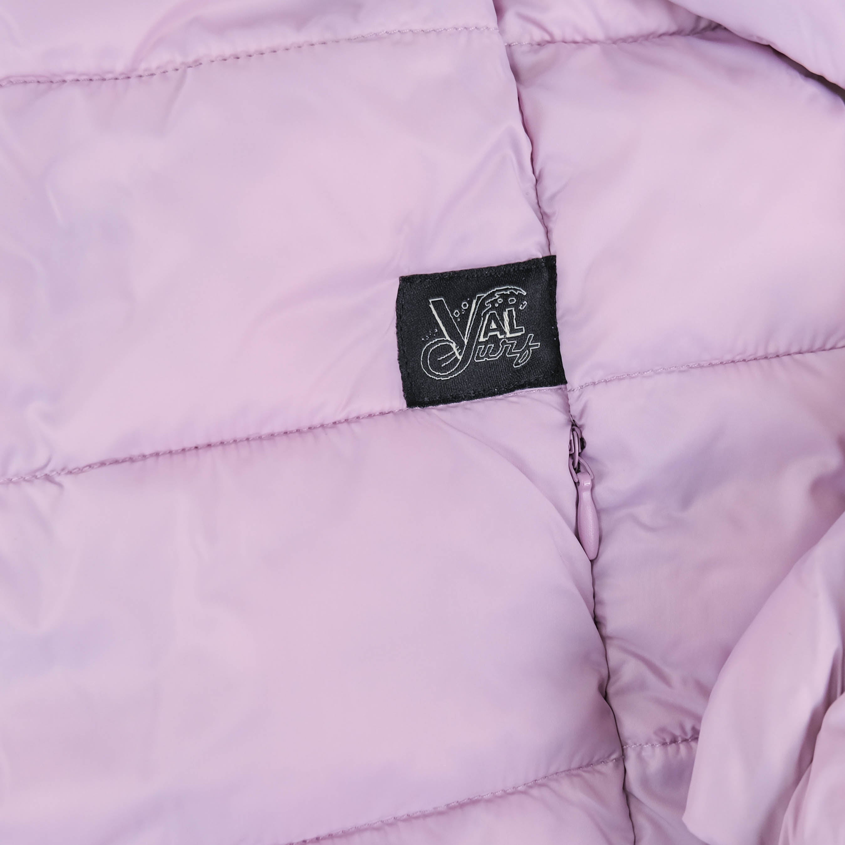 Womens OG Logo Spinnaker Crew Puff Jacket, Pink