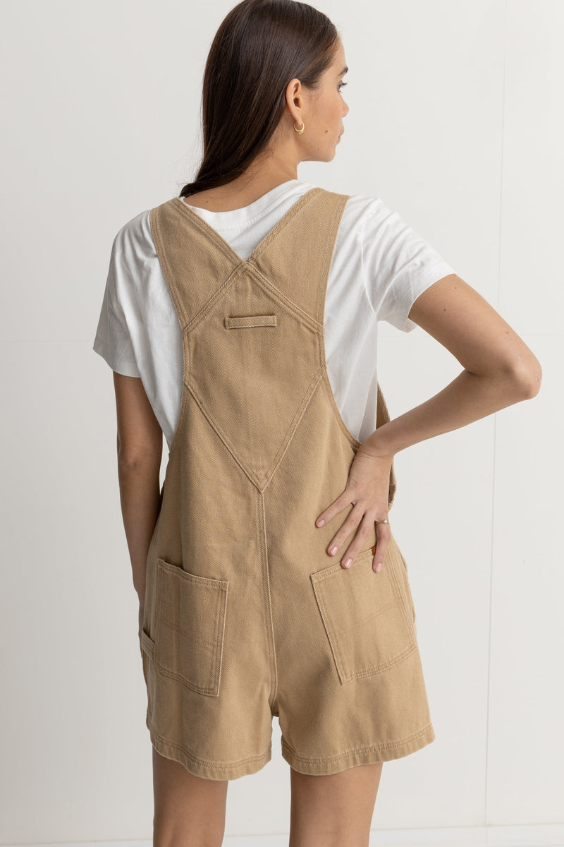 Womens Tide Short Overall - Caramel