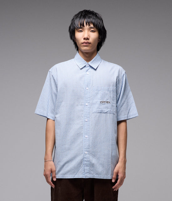 Vivian Check S/S Shirt - Blue