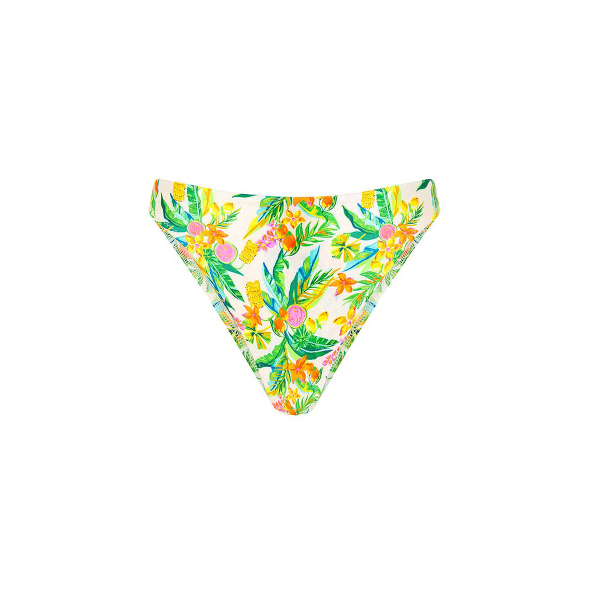 High Leg Vintage Bikini Bottom - Ocean Paradise main image 1