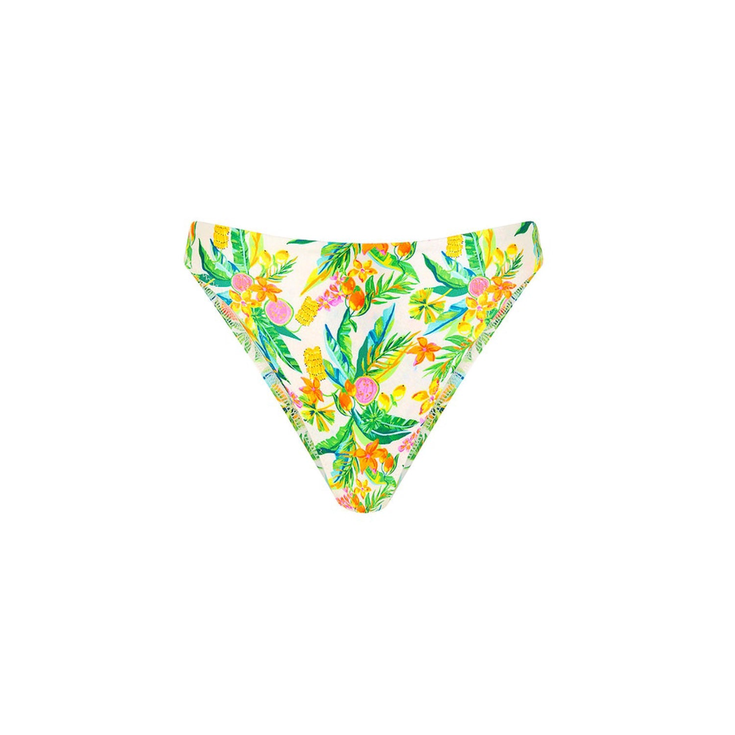 High Leg Full Vintage Bikini Bottom - Golden Hour