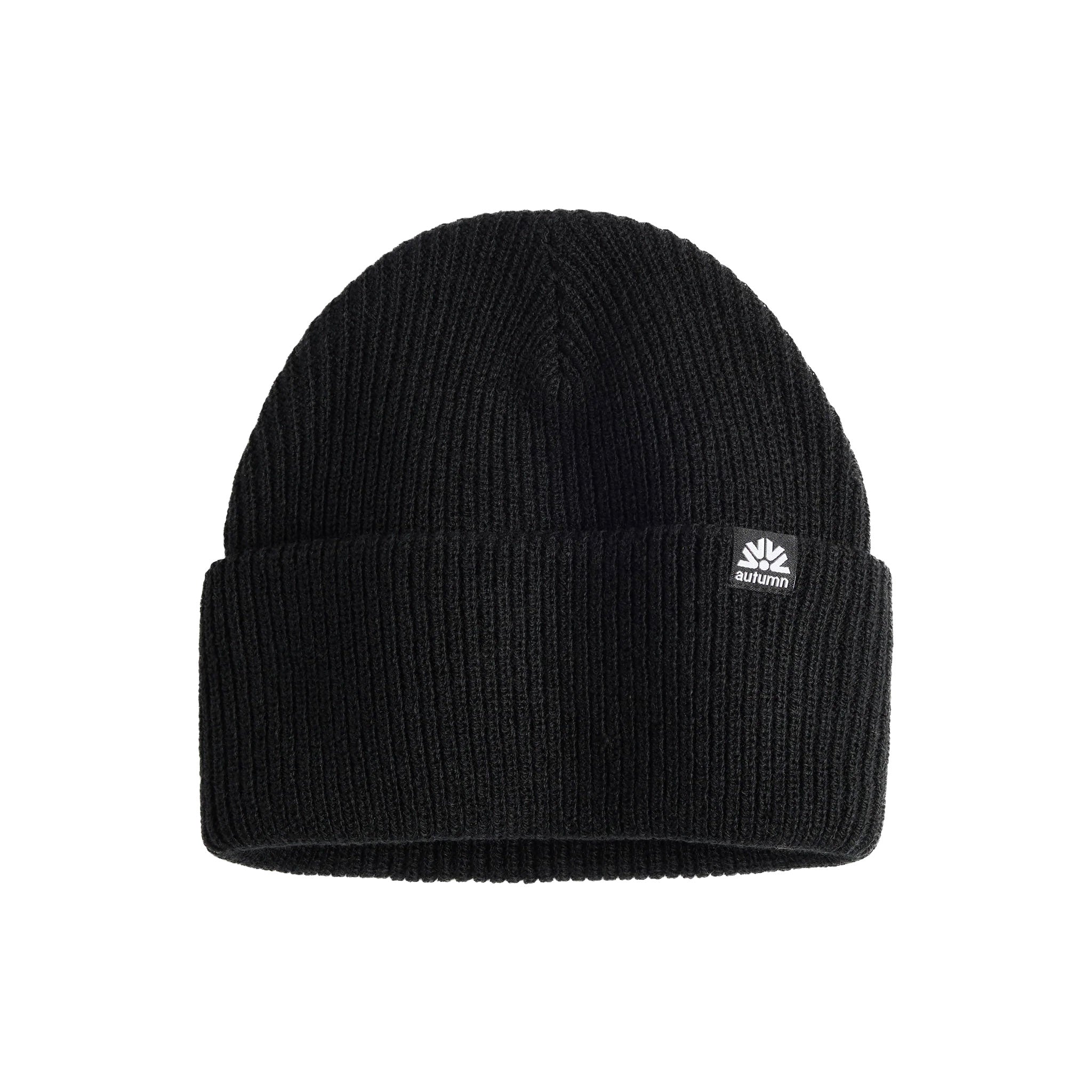 Simple Solid Beanie - Black