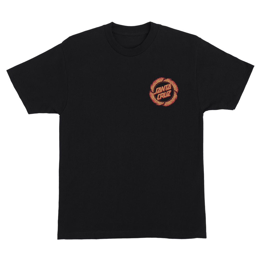 Flame Ringed Dot S/S Tee -Black