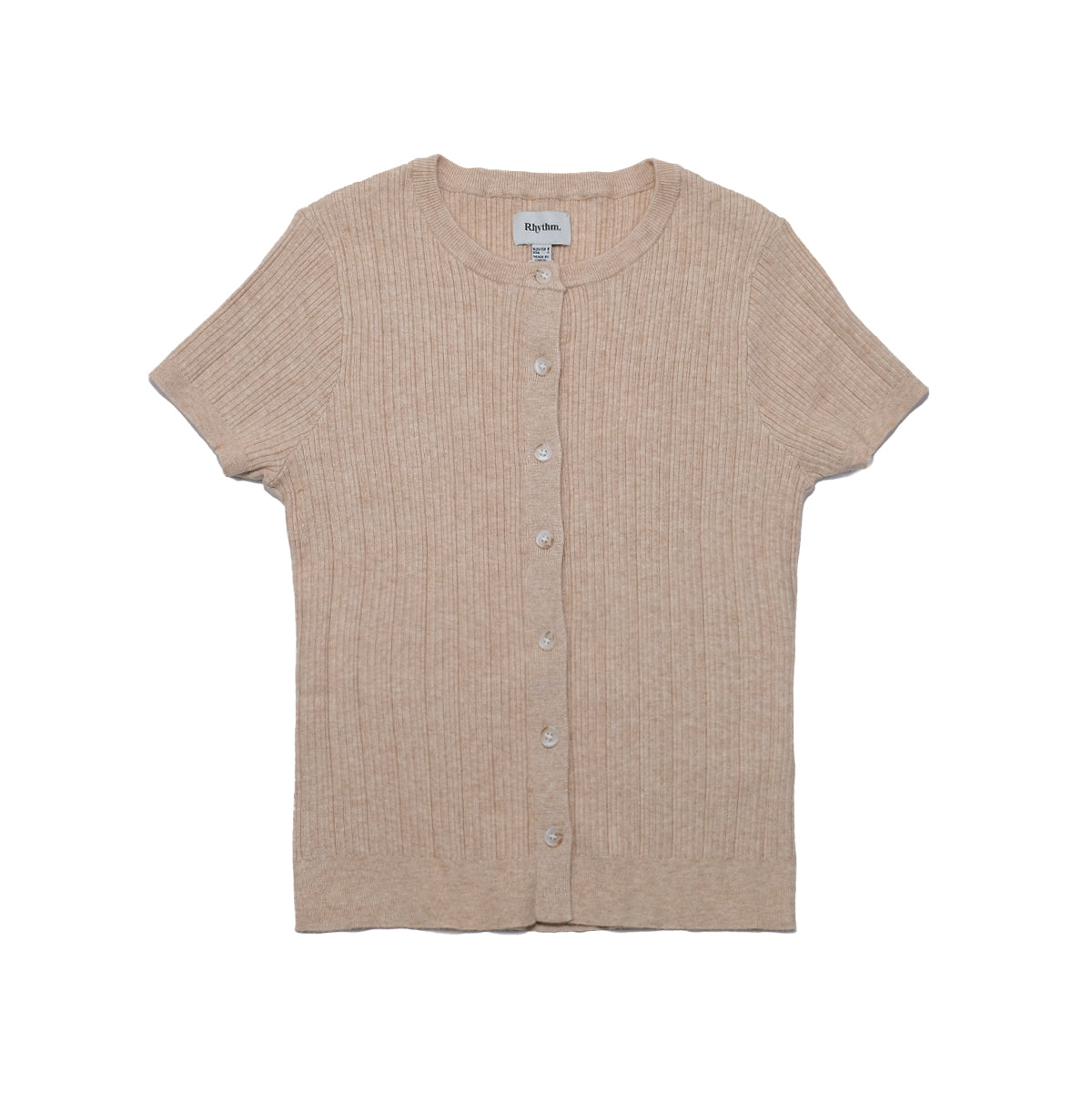 Womens Dana S/S Cardigan - Oat