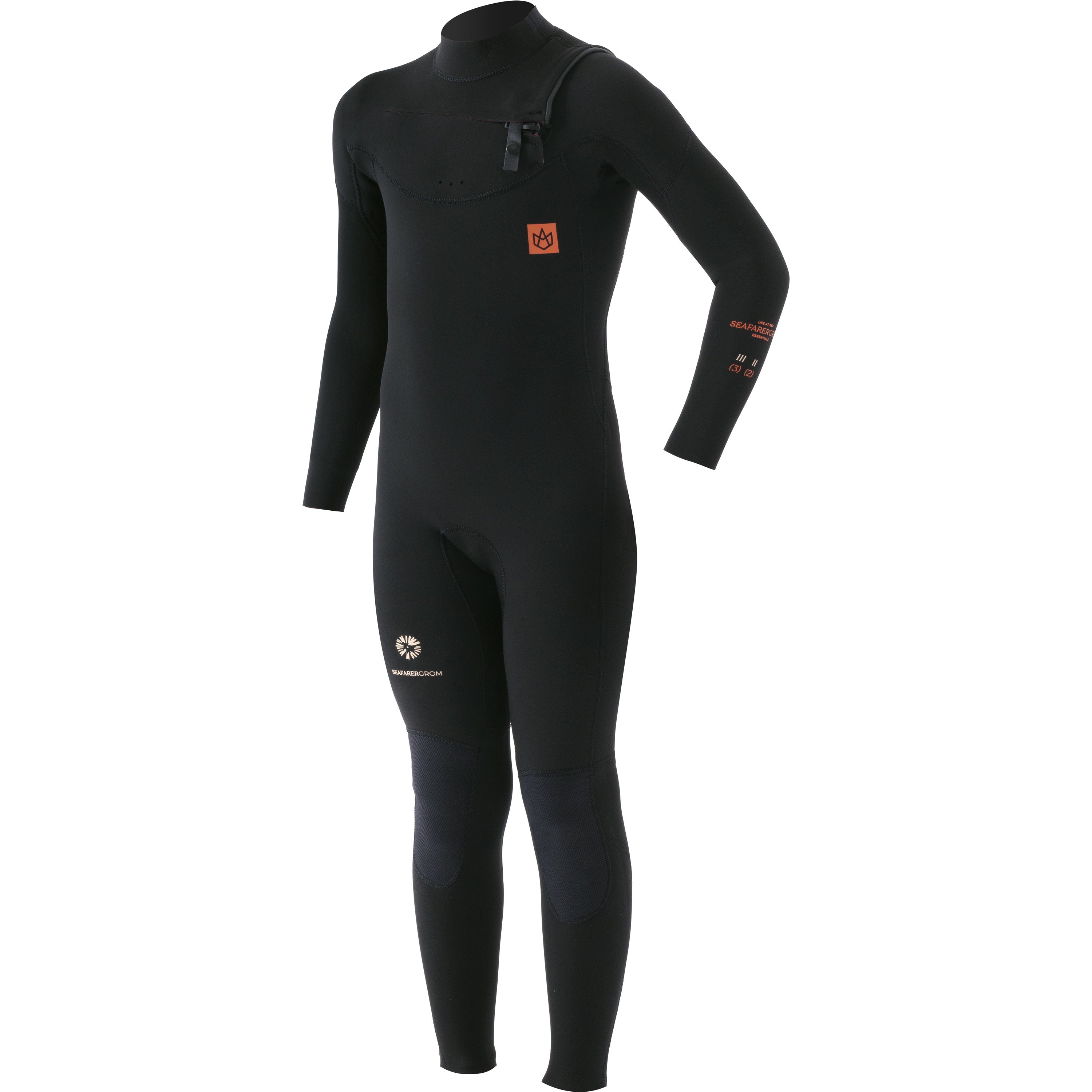 product image Youth Seafarer Groms Front Zip 3.2 - Black