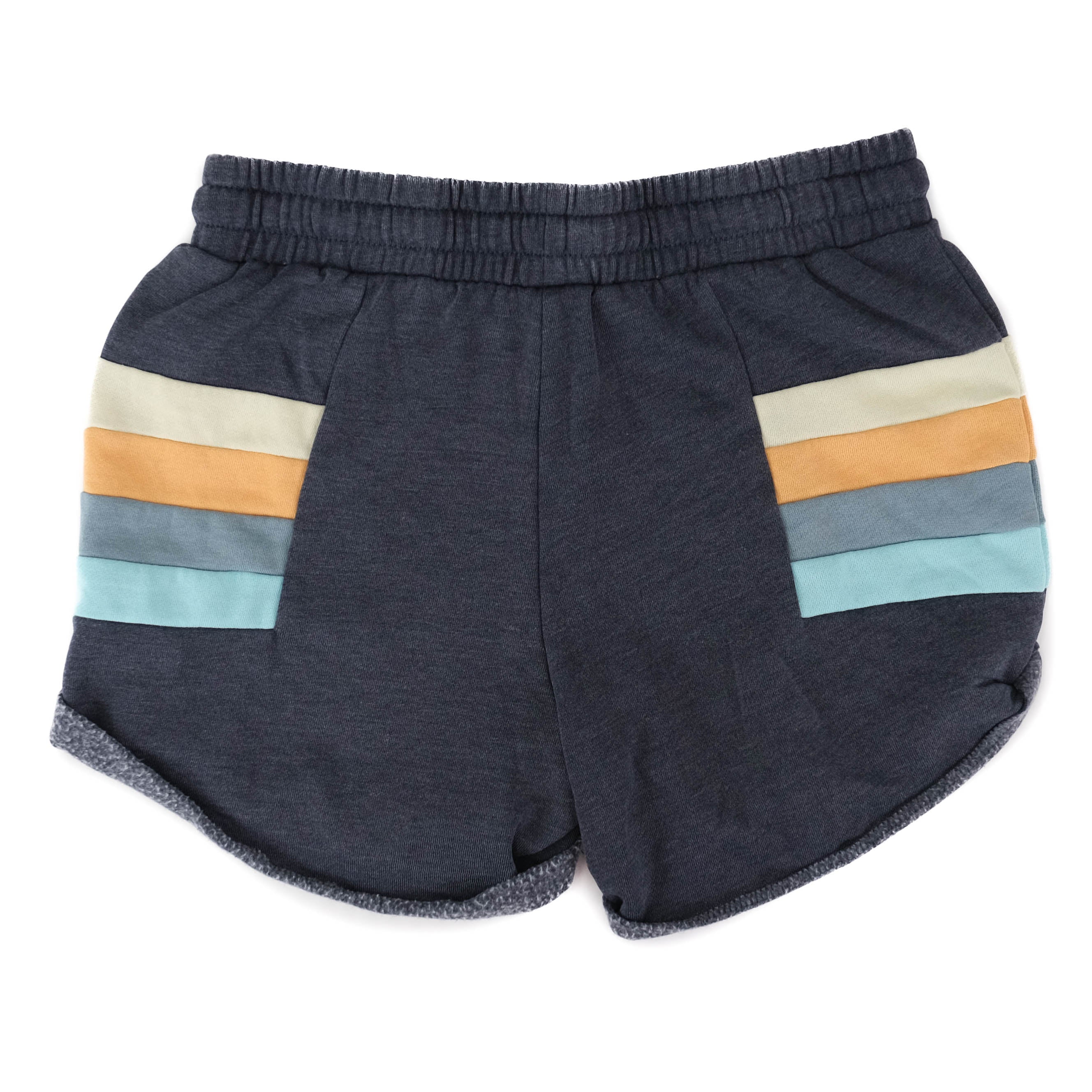 Womens Block Party Track Short - Navy