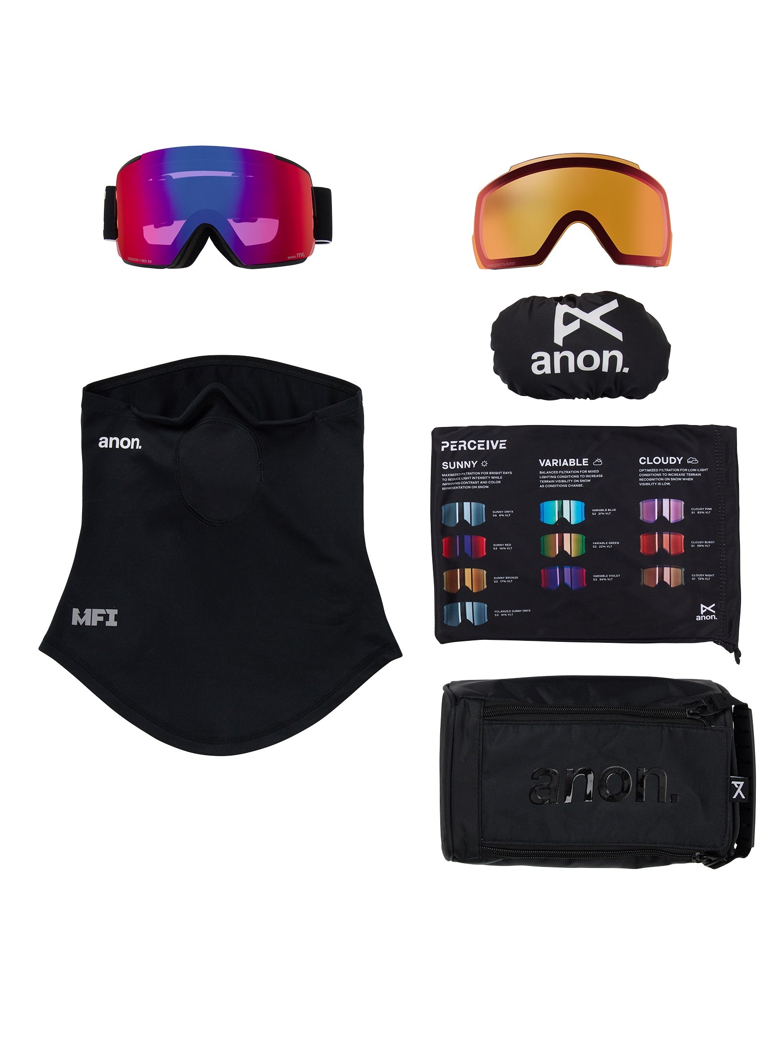 mfi goggles face mask M5 Goggles + Bonus Lens + MFI Face Mask