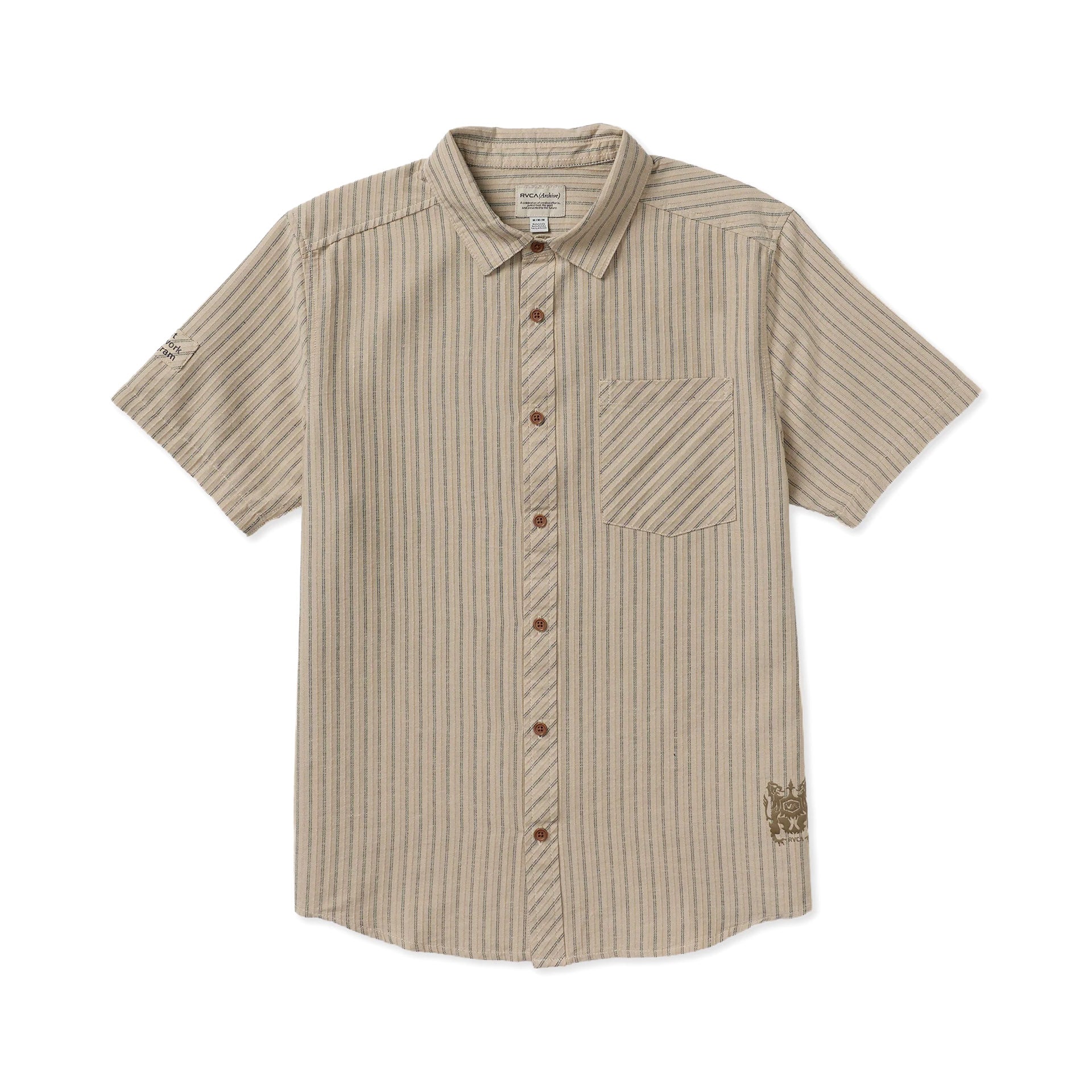 Archive Stripe S/S Shirt - Light Khaki