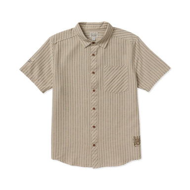 RVCA - Archive Stripe S/S Shirt - Light Khaki
