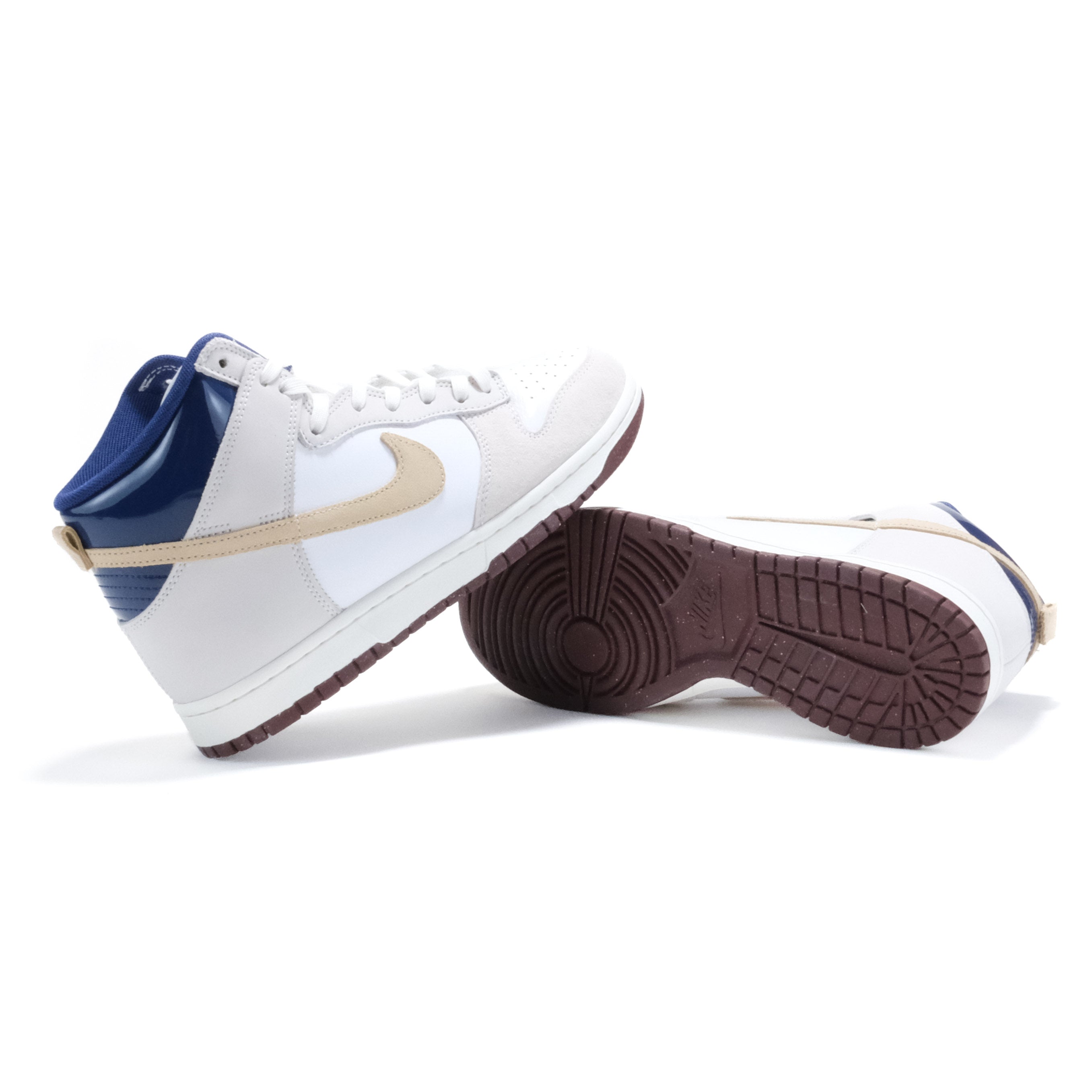 Nike SB Dunk High (Beyond) - White/Ivory Sand/Dune-Blue Void