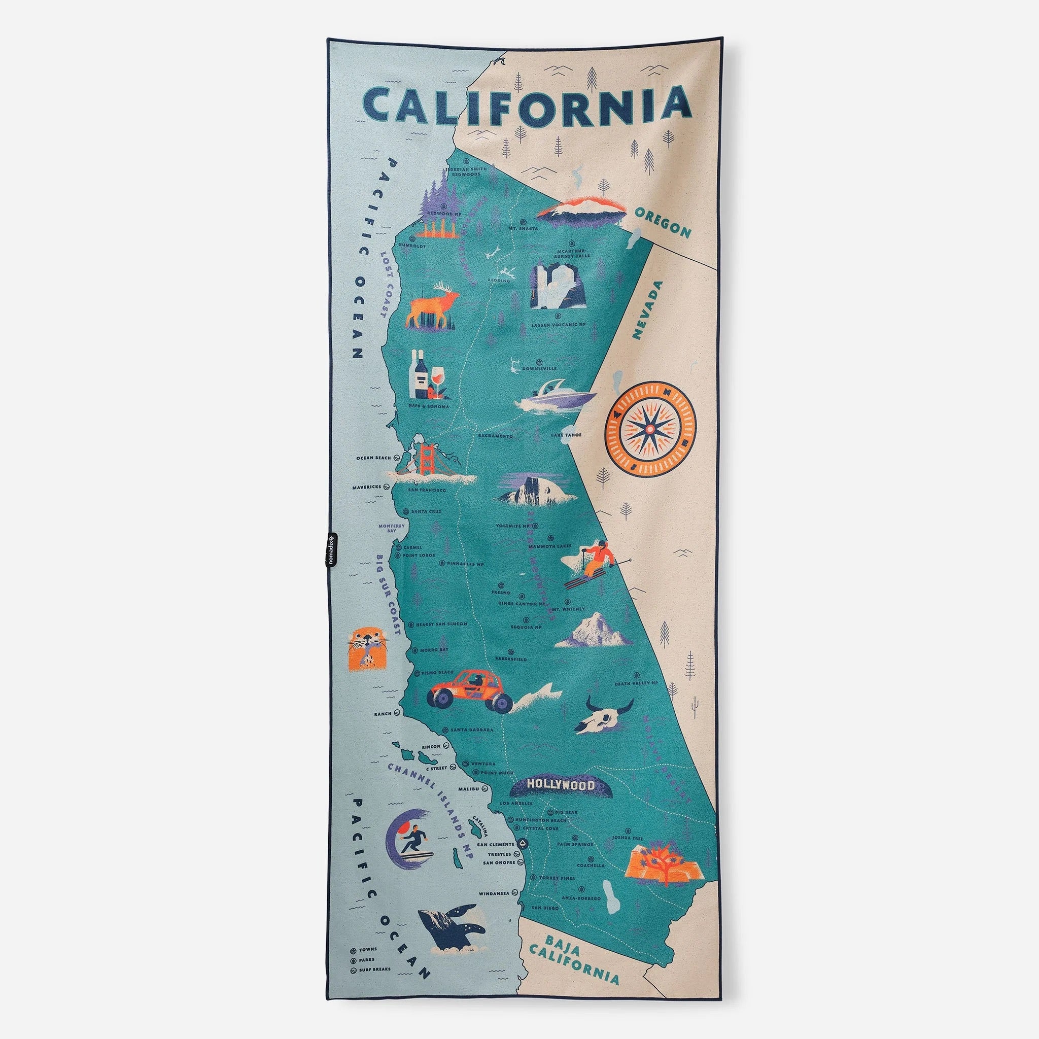 Original Towel - California Map