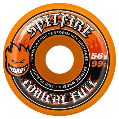 Spitfire - F499 Conical Full Orange - 56MM