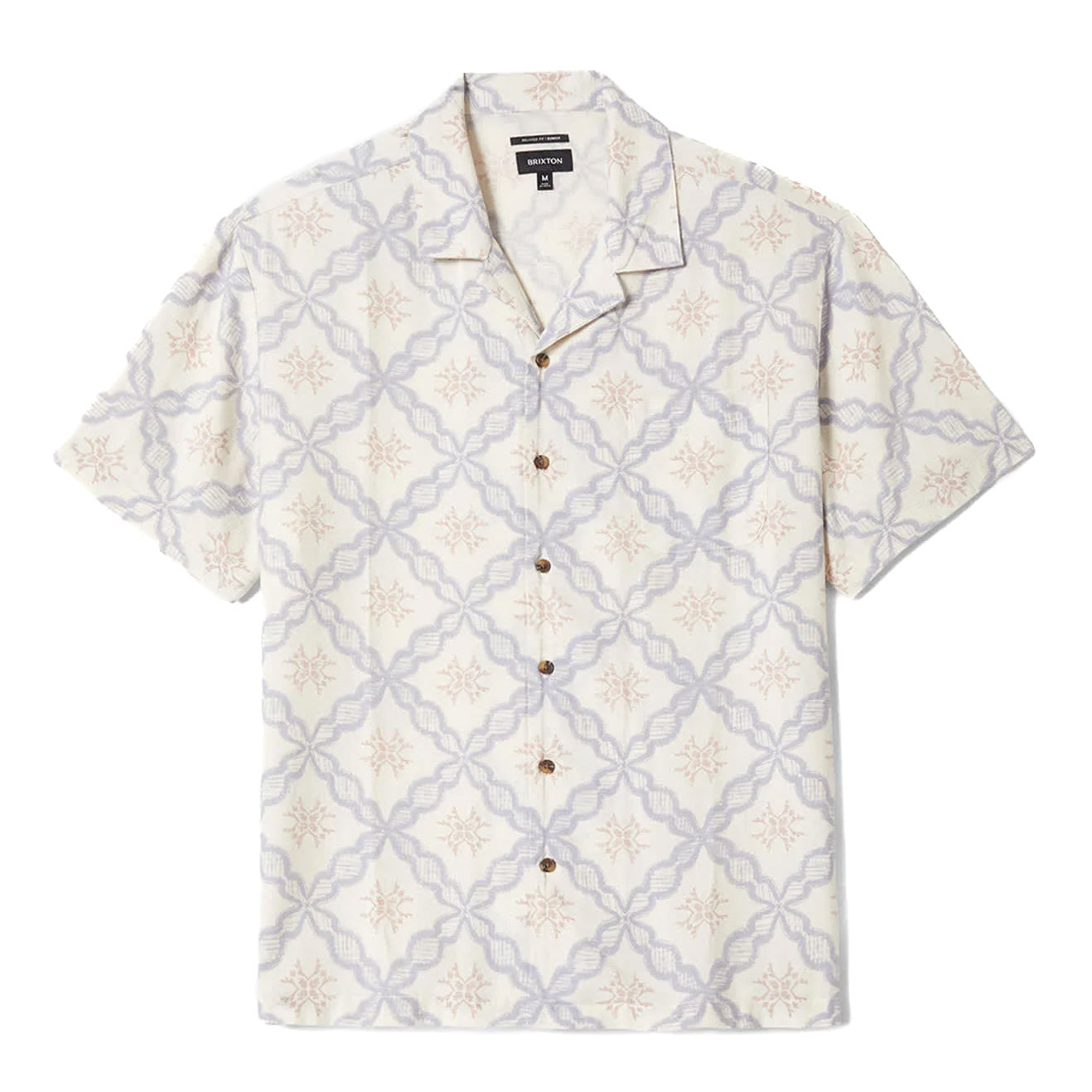 Bunker Slub S/S Woven - Off White / Blue Tile