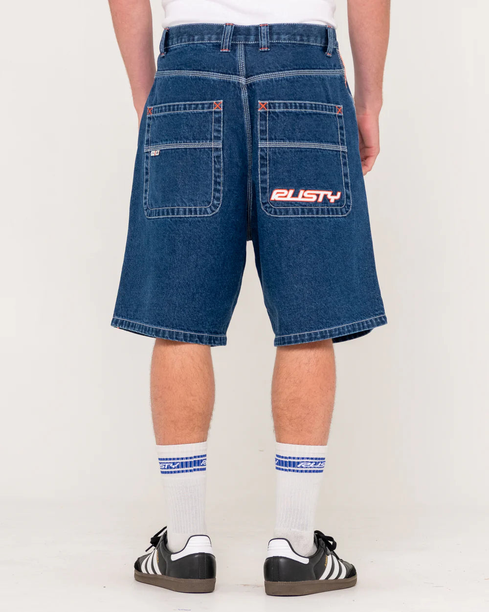 FLIP DADDY 2.0 JEAN SHORT - Deep Sea Blue/Orange