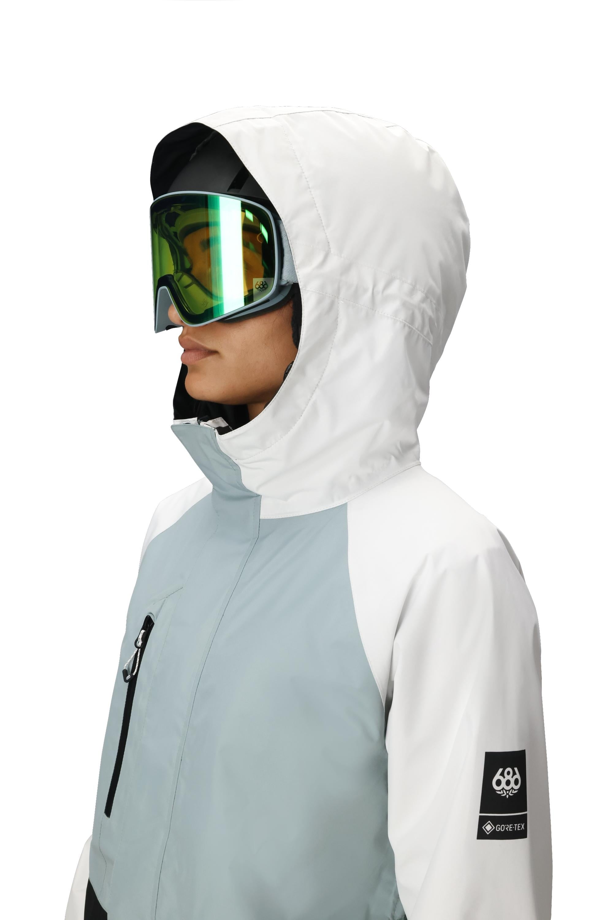 Womens Gore-Tex Willow Insulated Jacket - Dusty Marine Colorblock