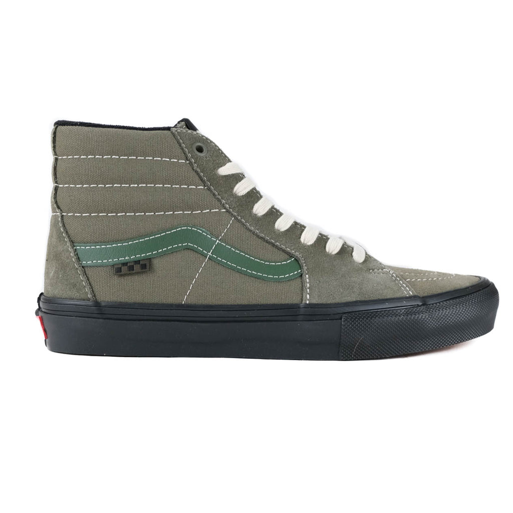 Olive green high top vans outlet