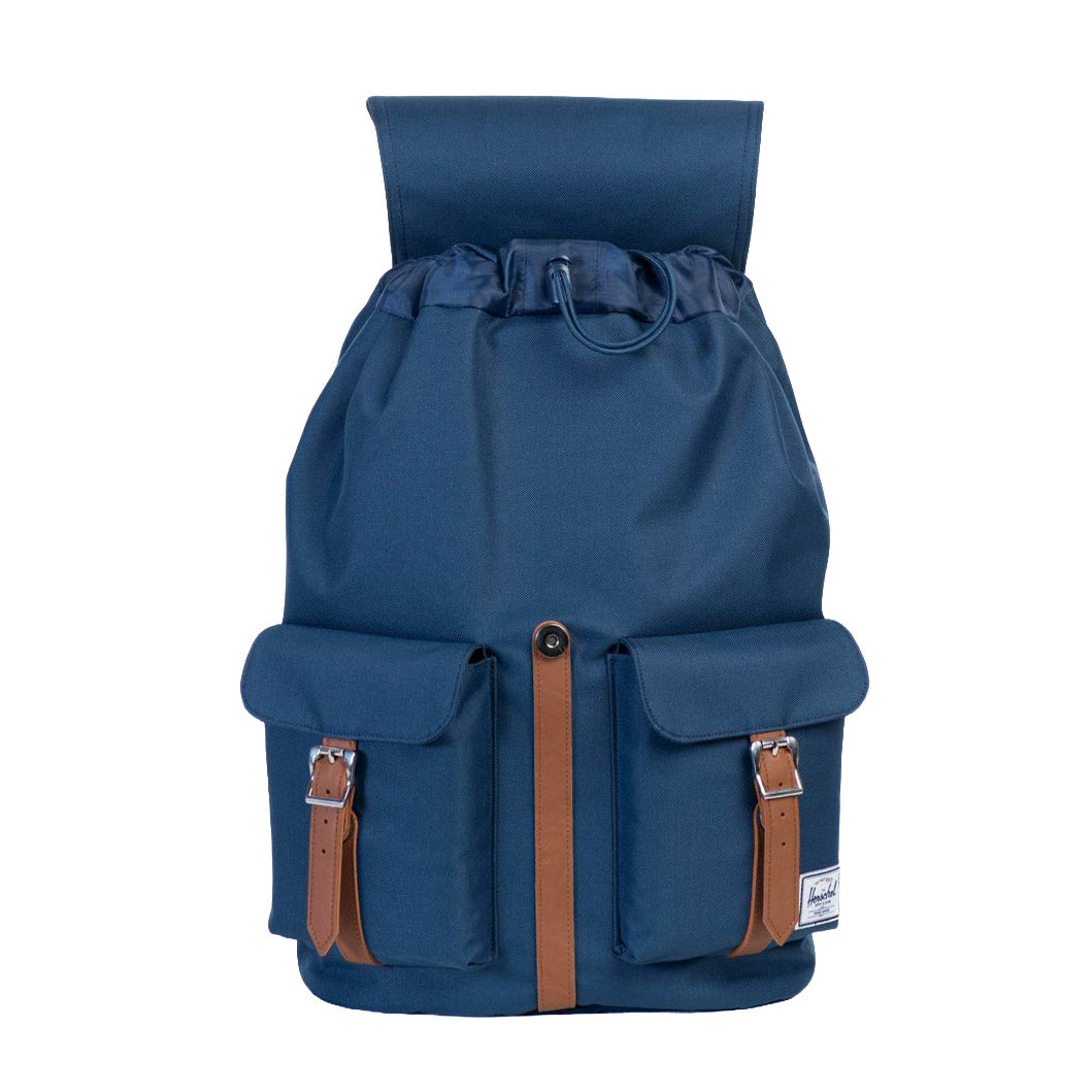 Dawson 600D Poly Backpack - Navy/Tan Synthetic