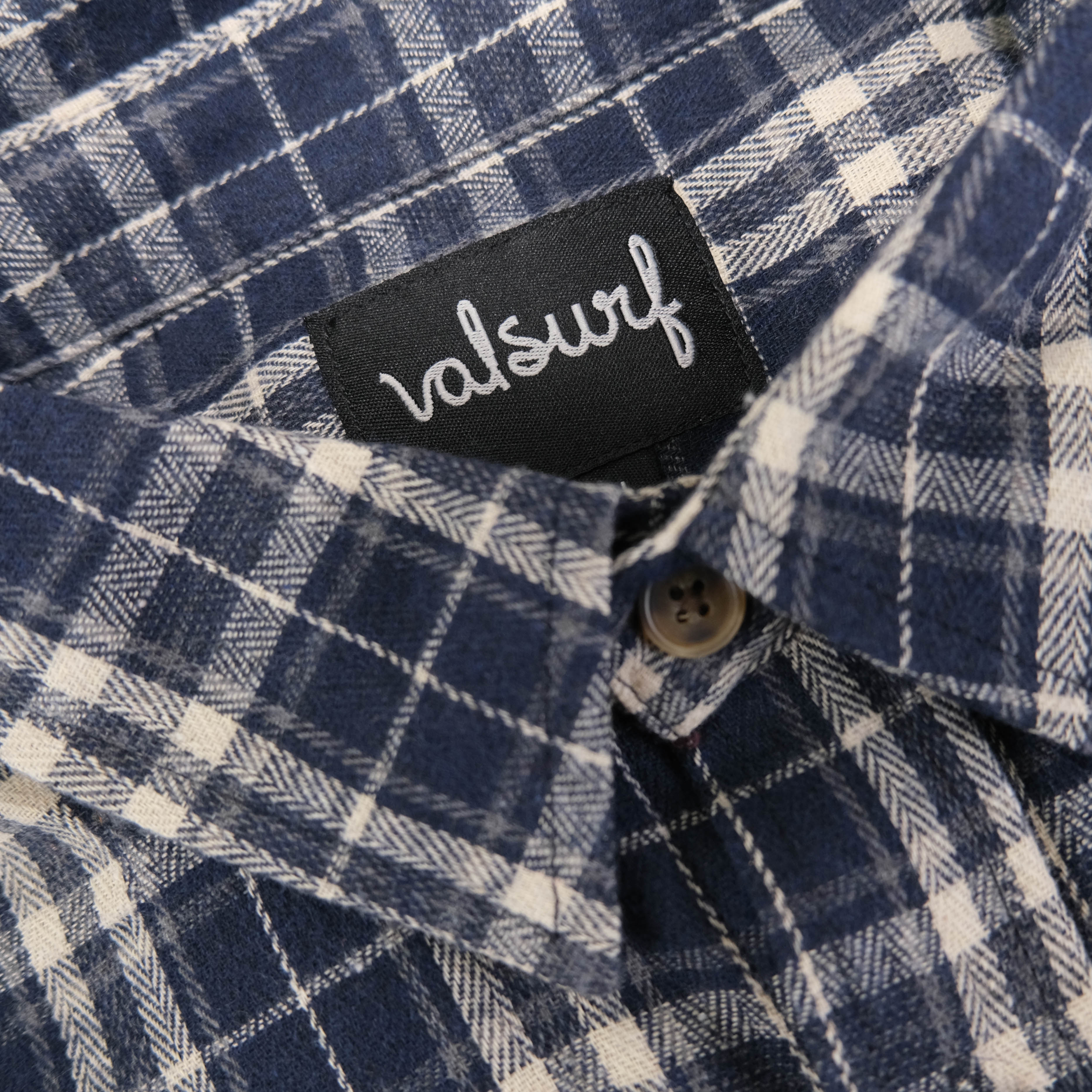 Winyah Fat Script L/S Flannel - Navy