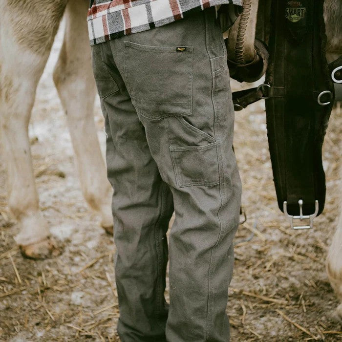 Bison Canvas Pants - Darkwood