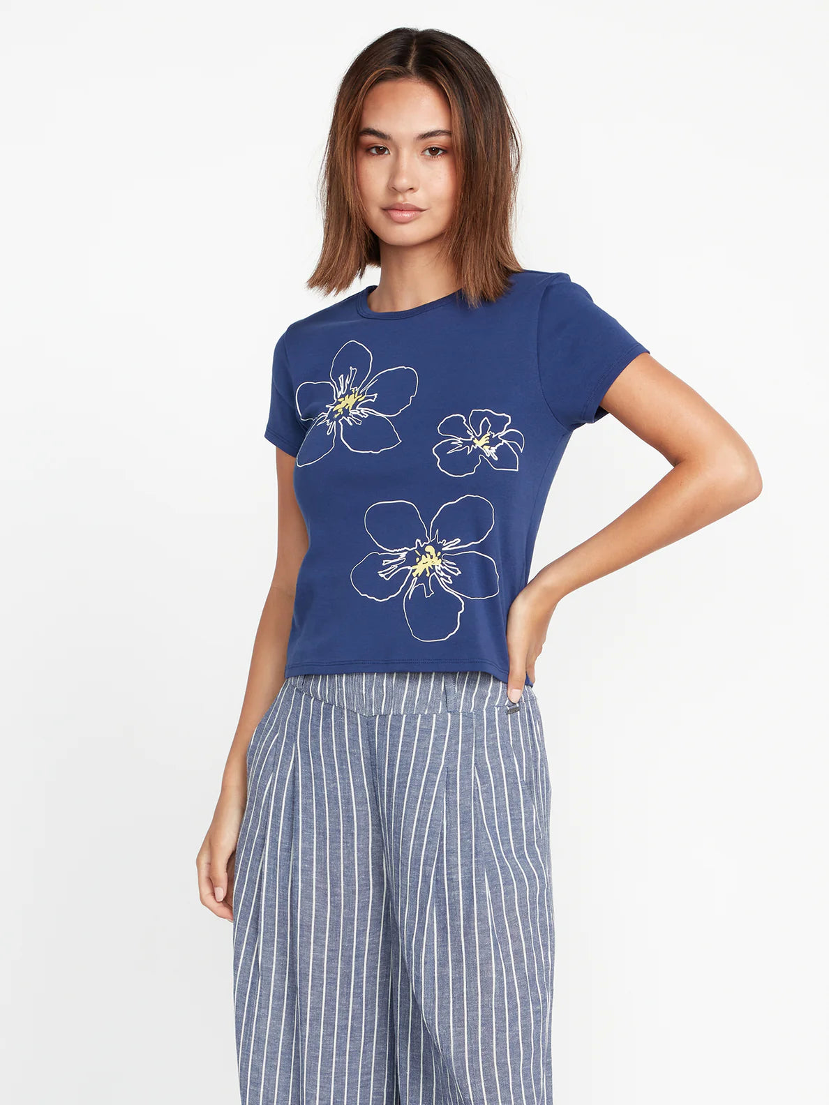 Coco Ho Babydoll S/S Tee - Navy