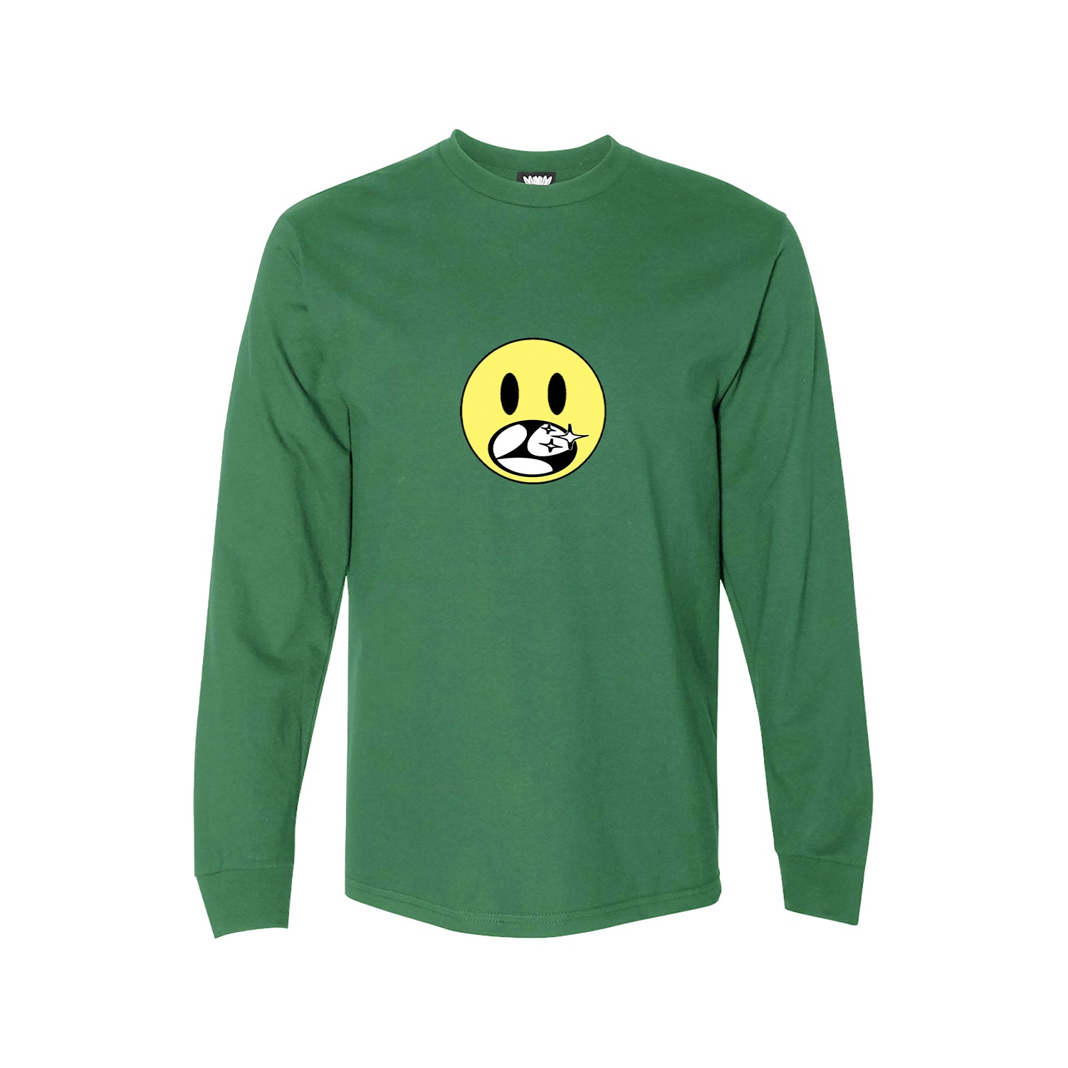 Happy Face L/S Tee - Green