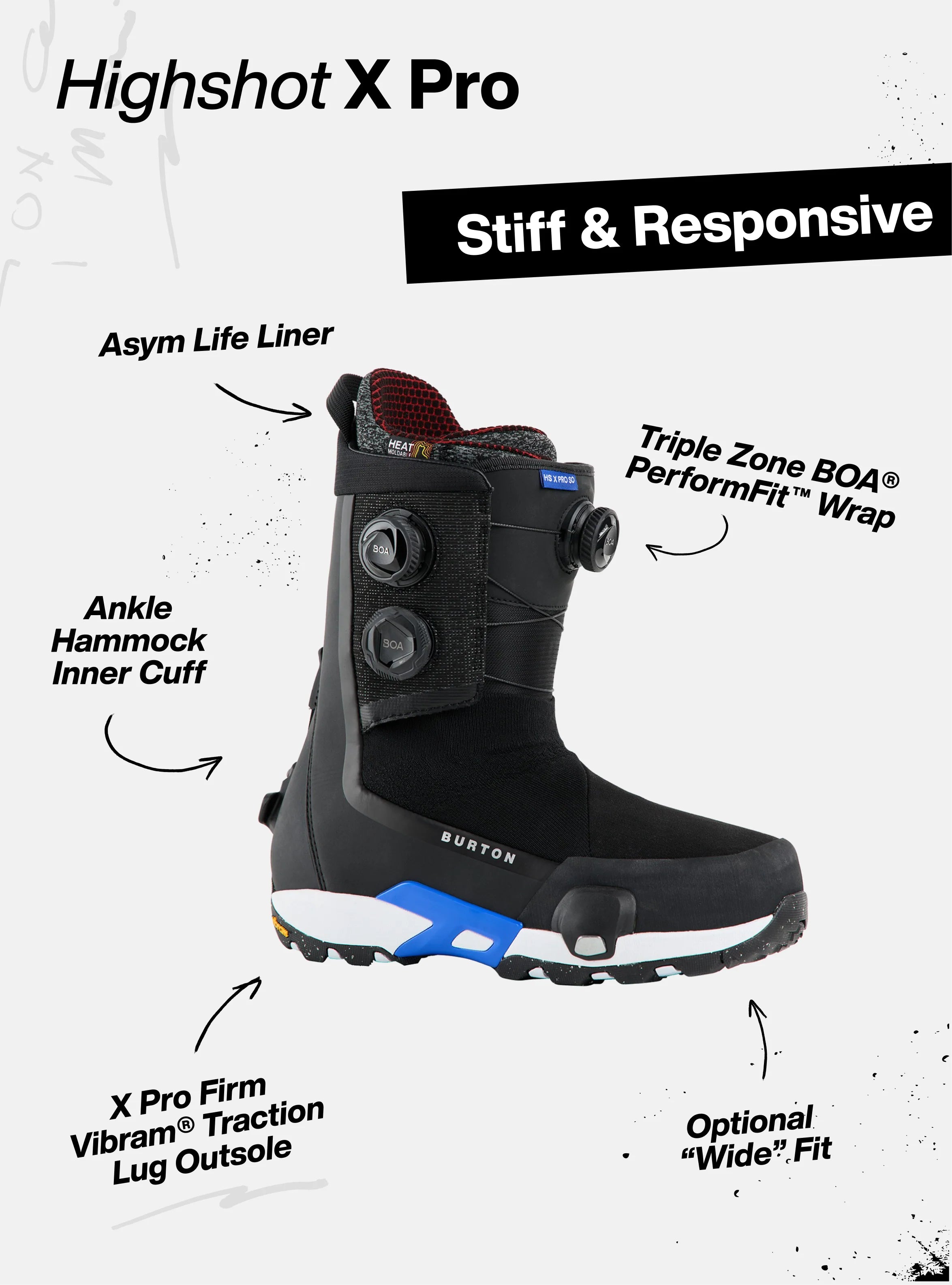 Highshot X Pro Step On Boot - Black
