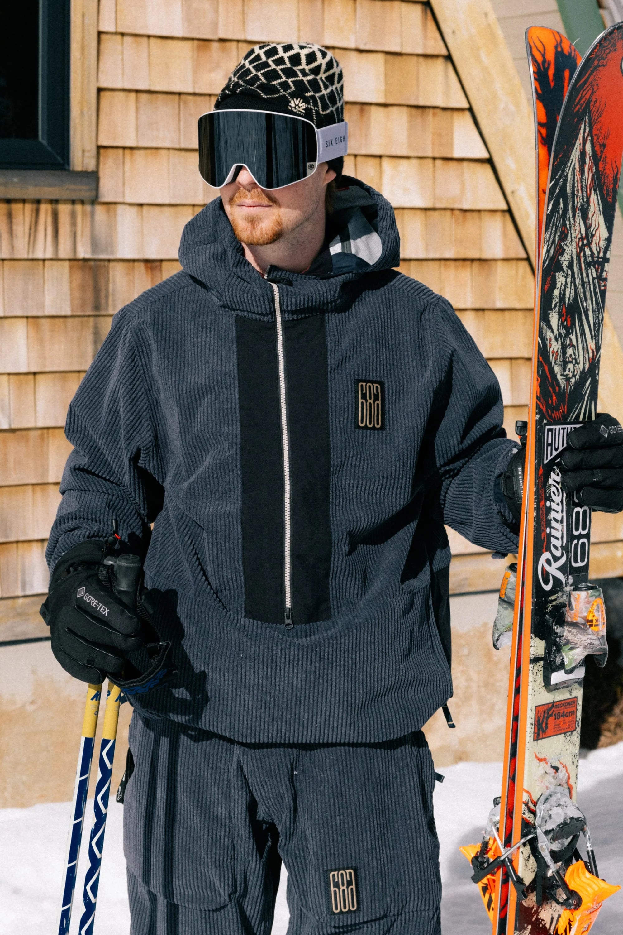 Ghost 2.5L Anorak - Navy Wide Wale Cord