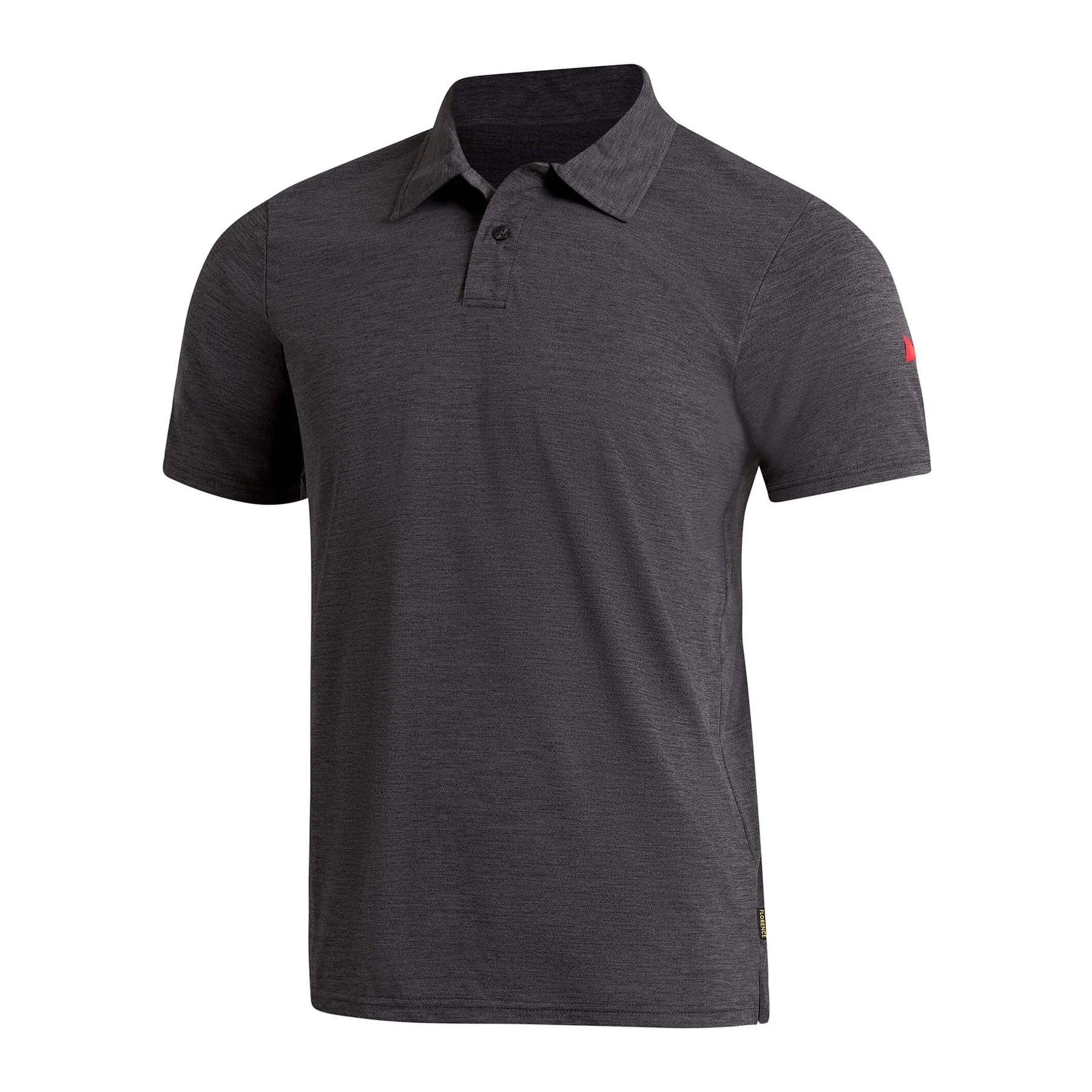 Airtex Collared Short Sleeve Shirt - Heather Charcoal