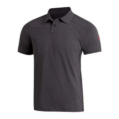 Florence Marine X - Airtex Collared Short Sleeve Shirt - Heather Charcoal